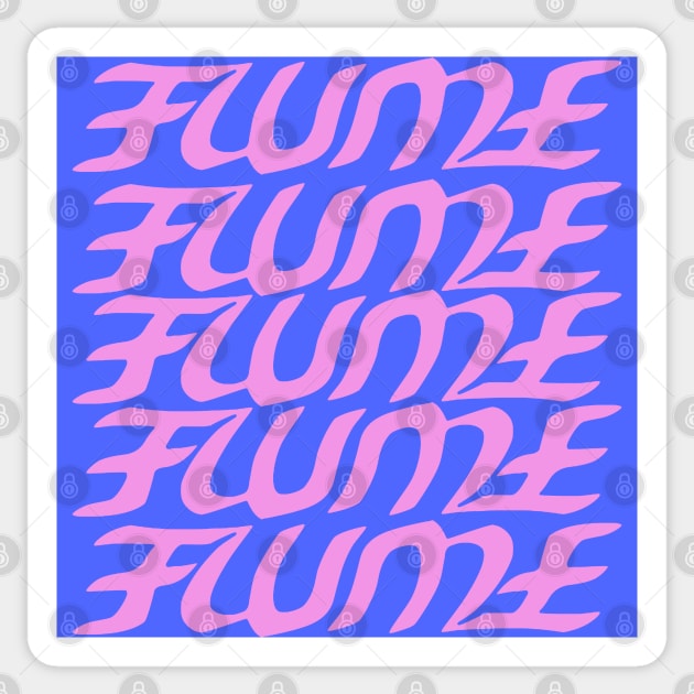 Hi This Is Flume Logo Multi-Coloured 1 Sticker by fantanamobay@gmail.com